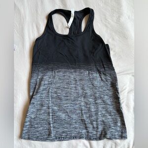 Lululemon Athletica Black and Gray Ombré Tank Top